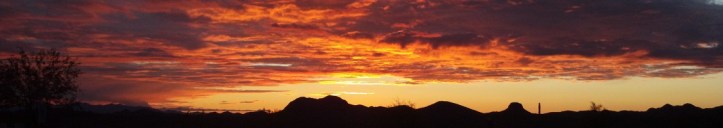 Sunset from Roadrunner Campground, Lake Pleasant, Maricopa County Parks Arizona